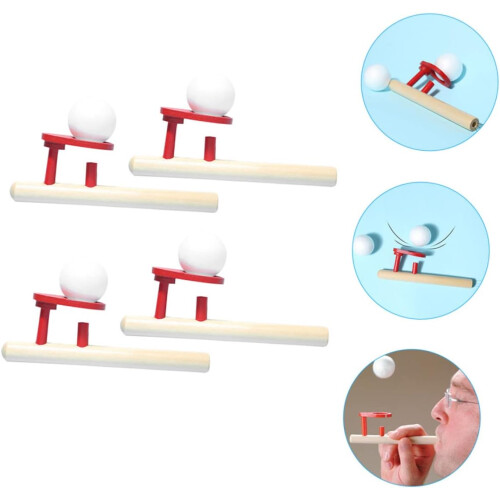 4 τμχ Blowpipe Blowing Ball Παιχνίδι Floating Ball για πλαστικό 2