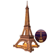 Robotime 3D Puzzle Eiffel Tower Wood Model Building Kit Gift for Adult