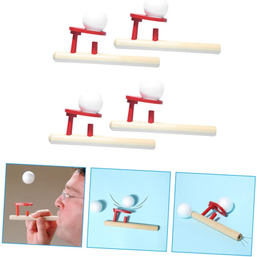 4 τμχ Blowpipe Blowing Ball Παιχνίδι Floating Ball για πλαστικό 1
