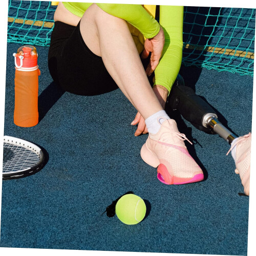 Φουσκωτά προπόνησης Rubber Tennis 2 Pack for Tennis Practice Άνετο μάλλινο κάλυμμα 2