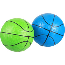2 τμχ 'Basket Balls for Boys and Girls' 15cm Rainbow Mini Ball for Kindergarten Soft PVC Jumping Toy