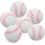 Σετ μπάλες προπόνησης Softballs 6 τμχ PU Baseballs για ασφαλή πρακτική για παιδιά αρχάριους 1