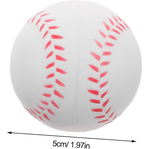 Σετ μπάλες προπόνησης Softballs 6 τμχ PU Baseballs για ασφαλή πρακτική για παιδιά αρχάριους 2