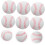 Σετ μπάλες προπόνησης Softballs 6 τμχ PU Baseballs για ασφαλή πρακτική για παιδιά αρχάριους 8