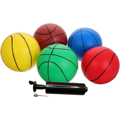 Mini Basketball 6 Pack Μαλακό Pvc Εσωτερικό Παιχνίδι Αθόρυβο Αθλητικές Μπάλες για παιδιά