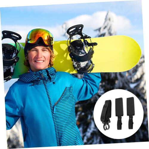 Ski Board Carrier Straps Ski Strap Strap Boot Strap for Shoulder Easy Adjustment για άνδρες Γυναίκες Μαύρο 1