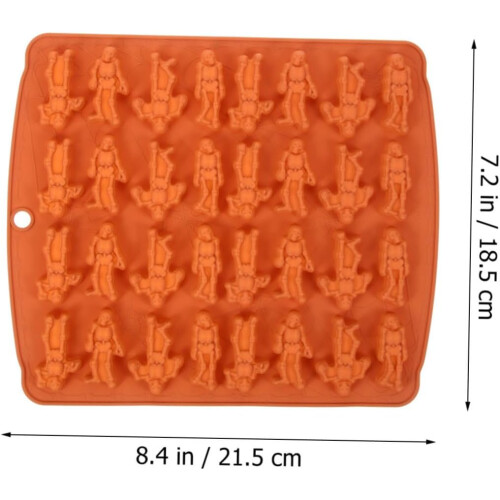Festival Cookie Mold Holiday Cookie Mold Skeleton Cookie Making Mold Σετ φόρμες για μπισκότα σιλικόνης 1