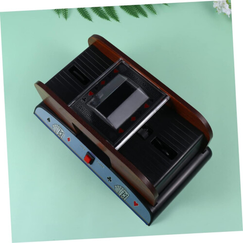 Κουλοχέρη 1 τμχ Card Game Mixer Πόκερ Παιχνίδι Πόκερ Κουλοχέρη Μαύρο 2