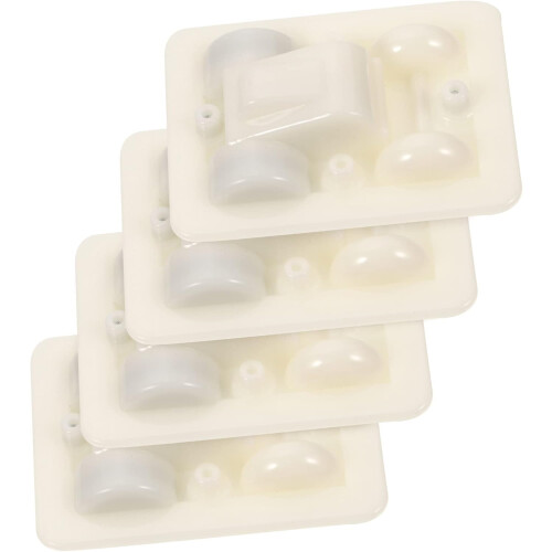 4 τμχ Έξυπνο DIY Pullback Vehicle Base Set Pottery Pottery Base for Creative Play Ideal