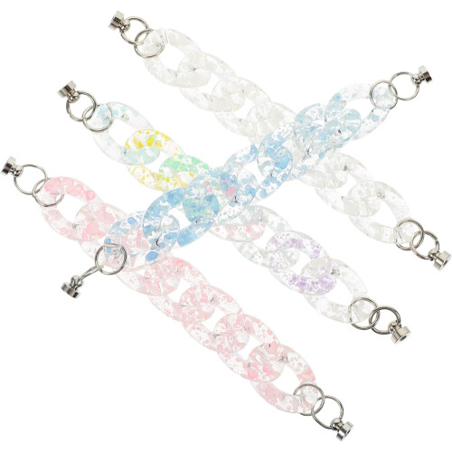 Lanyard Phone Case Chain 4 Pack Αξεσουάρ ακρυλική θήκη τηλεφώνου Διακοσμητικό εφέ