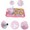 Mini Iron Art Tea for Pretend Play Μινιατούρα μοντέλα σκευών τσαγιού με τσαγιέρα και φλιτζάνια 2
