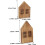 2 τμχ Mini House Slice Party Houses Επιτραπέζιο Σπίτι Slice Μικρό Διακοσμημένο Σπίτι 2