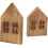 2 τμχ Mini House Slice Party Houses Επιτραπέζιο Σπίτι Slice Μικρό Διακοσμημένο Σπίτι 1