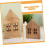 2 τμχ Mini House Slice Party Houses Επιτραπέζιο Σπίτι Slice Μικρό Διακοσμημένο Σπίτι 5