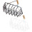 Mini House Craft Storage Basket Αξεσουάρ για κούκλα Σπίτι από κράμα Ελαφρύ για εφήβους 1