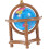 Μινιατούρα Tellurion Μοντέλο Mini House Globe Διακοσμητική μινιατούρα κουκλόσπιτο 1