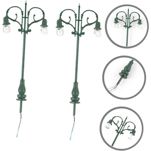 2 τεμ. Micro Landscape Garden Light Train Light Signal Small Street Light 2