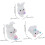 12 τμχ Μινιατούρες Ρητίνης Figurine Moss Bunny Διακοσμήσεις για διακόσμηση κήπου 2