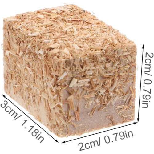 8 τμχ Mini Bales Ρουστίκ Mini Farm Haystack Doll House Bales Διακόσμηση κουκλόσπιτου 1