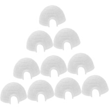 10 τμχ Igloo Model Polar Animals Miniature Mini Figurine Igloo Diorama Igloo Playmate Big Igloo Igloo Cooler Small
