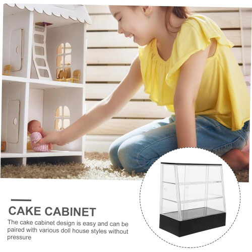 Ντουλάπι μινιατούρα κουκλόσπιτου Bakery for Dollhouse Supplies Simulation Miniature Store 2