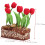 Μινιατούρα σε γλάστρα Προσομοίωση Tulip Bonsai Διακοσμητικό κουκλόσπιτο 6