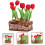 Μινιατούρα σε γλάστρα Προσομοίωση Tulip Bonsai Διακοσμητικό κουκλόσπιτο 5