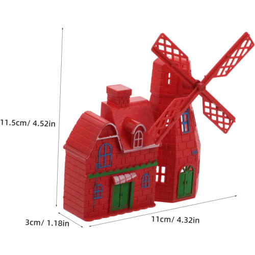 10 τμχ Windmill House Μοντέλο Mini Windmill Διακοσμητικό Επιτραπέζιο Windmill Farmhouse 1