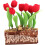 Μινιατούρα σε γλάστρα Προσομοίωση Tulip Bonsai Διακοσμητικό κουκλόσπιτο 1