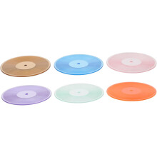 6 τμχ Mini Vinyl Record Doll House Record Prop Dollhouse Scenery Props Μινιατούρα Διακόσμηση δίσκων