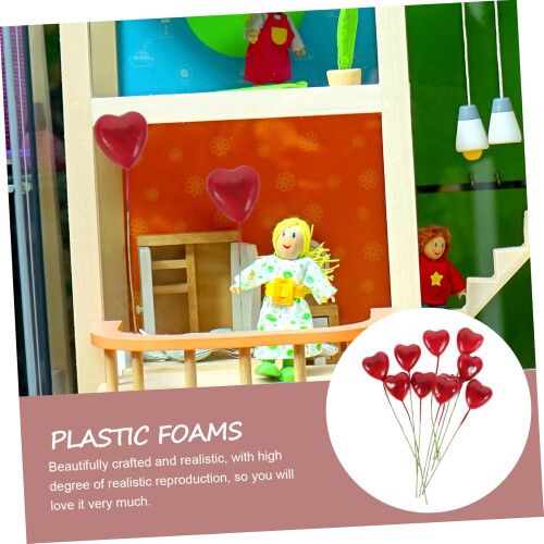 Σετ 10 Mini Fake Balloons Props για διακόσμηση κουκλόσπιτου για DIY Craft projects 1