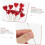 Σετ 10 Mini Fake Balloons Props για διακόσμηση κουκλόσπιτου για DIY Craft projects 8