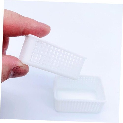 Pp Καλάθια αποθήκευσης υλικού για Mini House Doll House Miniatures Miniature Storage Baskets 2τμχ 1