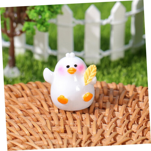 4τμχ Στολίδια και διακοσμητικά Mini Chick Decor Mini Animal Στολισμός Mini Resin Animals 1