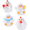 4τμχ Στολίδια και διακοσμητικά Mini Chick Decor Mini Animal Στολισμός Mini Resin Animals 1