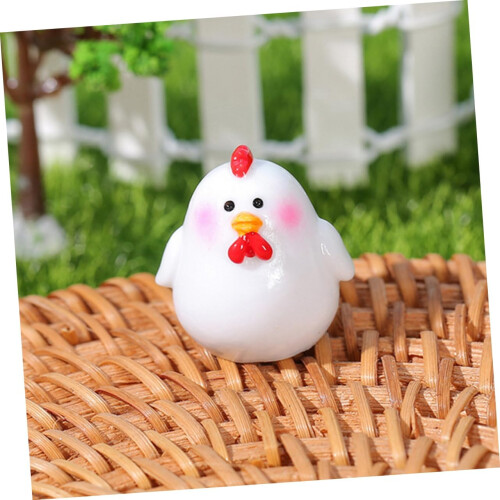 4τμχ Στολίδια και διακοσμητικά Mini Chick Decor Mini Animal Στολισμός Mini Resin Animals 2