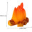 8τμχ Fire Micro Landscape Ornaments Μινιατούρες Ρητίνη Fake Campfire Εξωραϊσμός Fire Model Fire Model 5