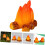 8τμχ Fire Micro Landscape Ornaments Μινιατούρες Ρητίνη Fake Campfire Εξωραϊσμός Fire Model Fire Model 2