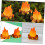 8τμχ Fire Micro Landscape Ornaments Μινιατούρες Ρητίνη Fake Campfire Εξωραϊσμός Fire Model Fire Model 8
