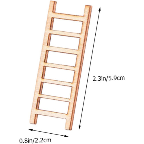 15 τμχ Mini Ladder Landscape Μοντέλο Ξύλινη διακόσμηση για μπονσάι Micro στολίδι κήπου 1
