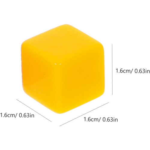 Blank Dice 60pcs Acrylic Dice Props DIY Dice for Game Party Dices 1