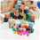 Blank Dice 60pcs Acrylic Dice Props DIY Dice for Game Party Dices 5