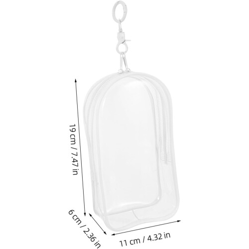 Doll Fidget Keychain Storage Bag υψηλής διαφάνειας Pvc οθόνη και συλλεκτική θήκη μεταφοράς 1