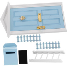 1 Σετ Mini Wooden Door DIY Craft Wooden Door Kit 1:12 Scale Dollhouse Miniature Door Mini Door House Door Decoration