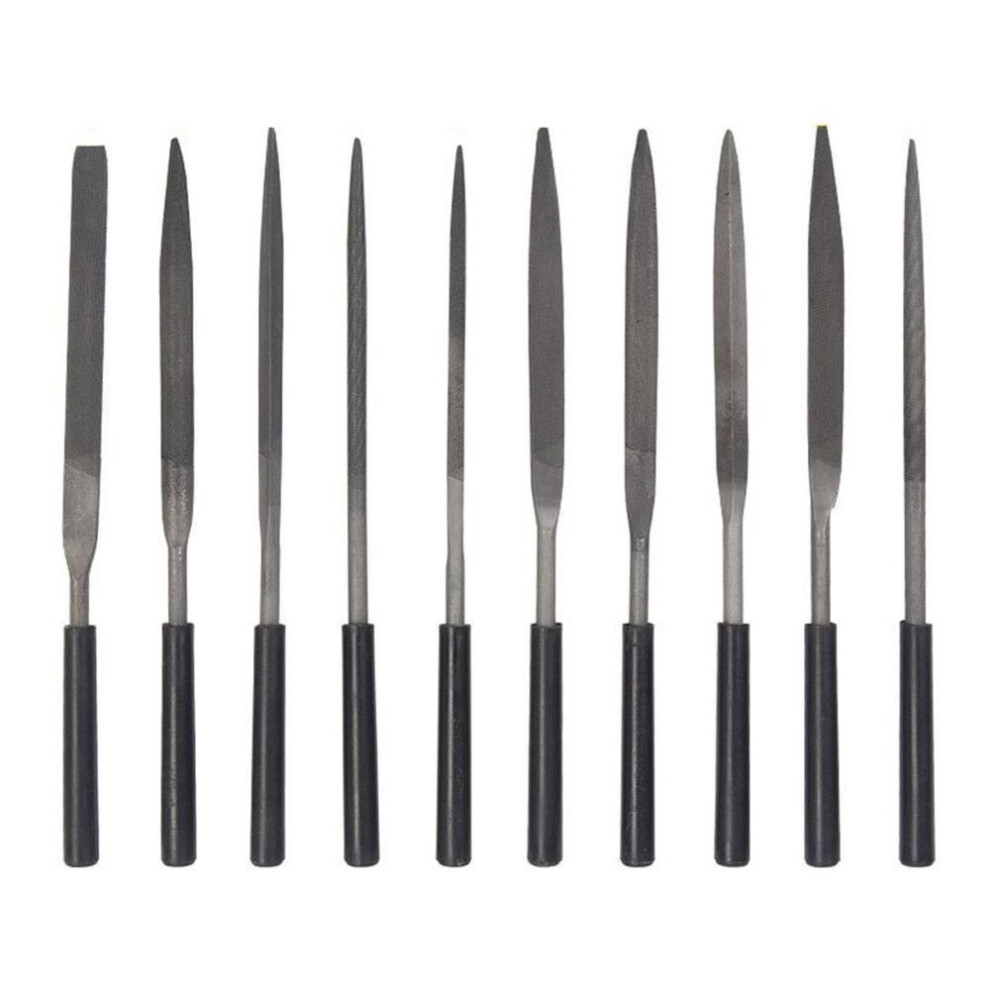 10pcs Metal Rasp Needle Files 3x140mmfor Jewelers Diamond Carving Metal Glass Stone Wood Carving Tool Polishing Hand Tools
