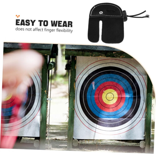 Αξεσουάρ Archery Finger Sling Recurve Bow μακράς διάρκειας 2 τμχ Γάντια με άνετη προστασία 2