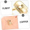 Rapper Tooth Accessories Single Tooth Cap Gold Decor for Cosplay Events 8
