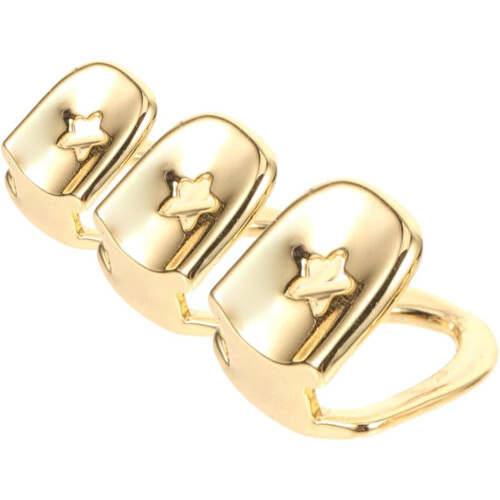 Rapper Tooth Accessories Single Tooth Cap Gold Decor for Cosplay Events
