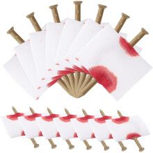 Vivid Halloween Finger Extensions 22 Pcs Trick Prank Prop Nails Through Fingers Props for Halloween Party