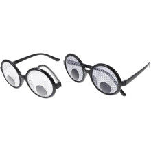 2 τμχ Rolling Eye Glasses Αστεία αξεσουάρ φορεσιάς Photo Prop Αστεία γυαλιά ηλίου